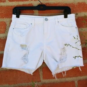 Blanknyc white jean shorts